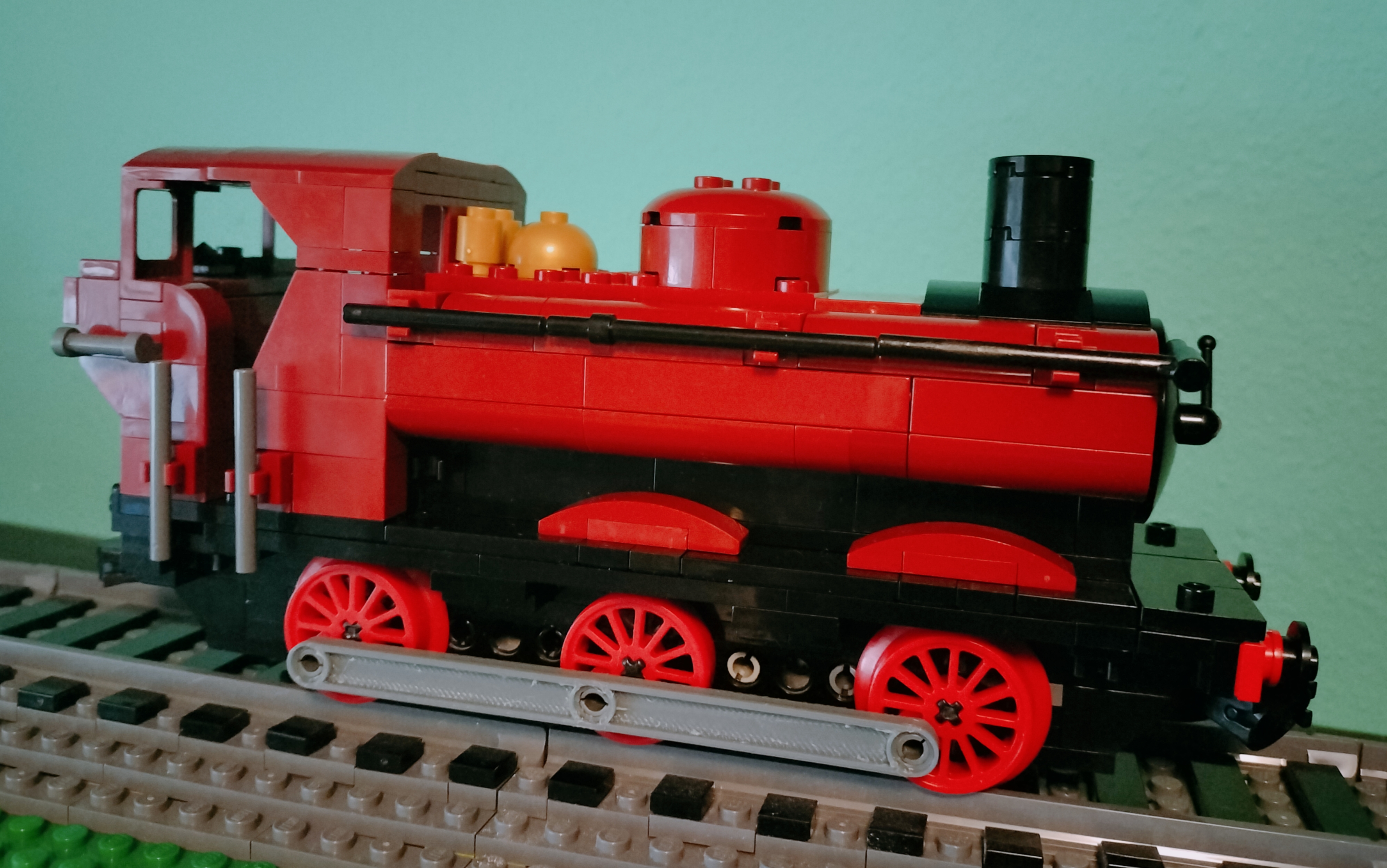 Parametric coupling rods for brick-built trains