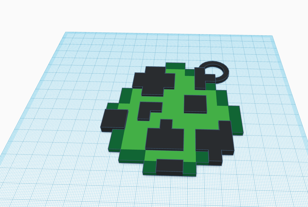 Minecraft spawn egg pendant