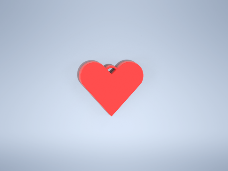 Large heart pendant