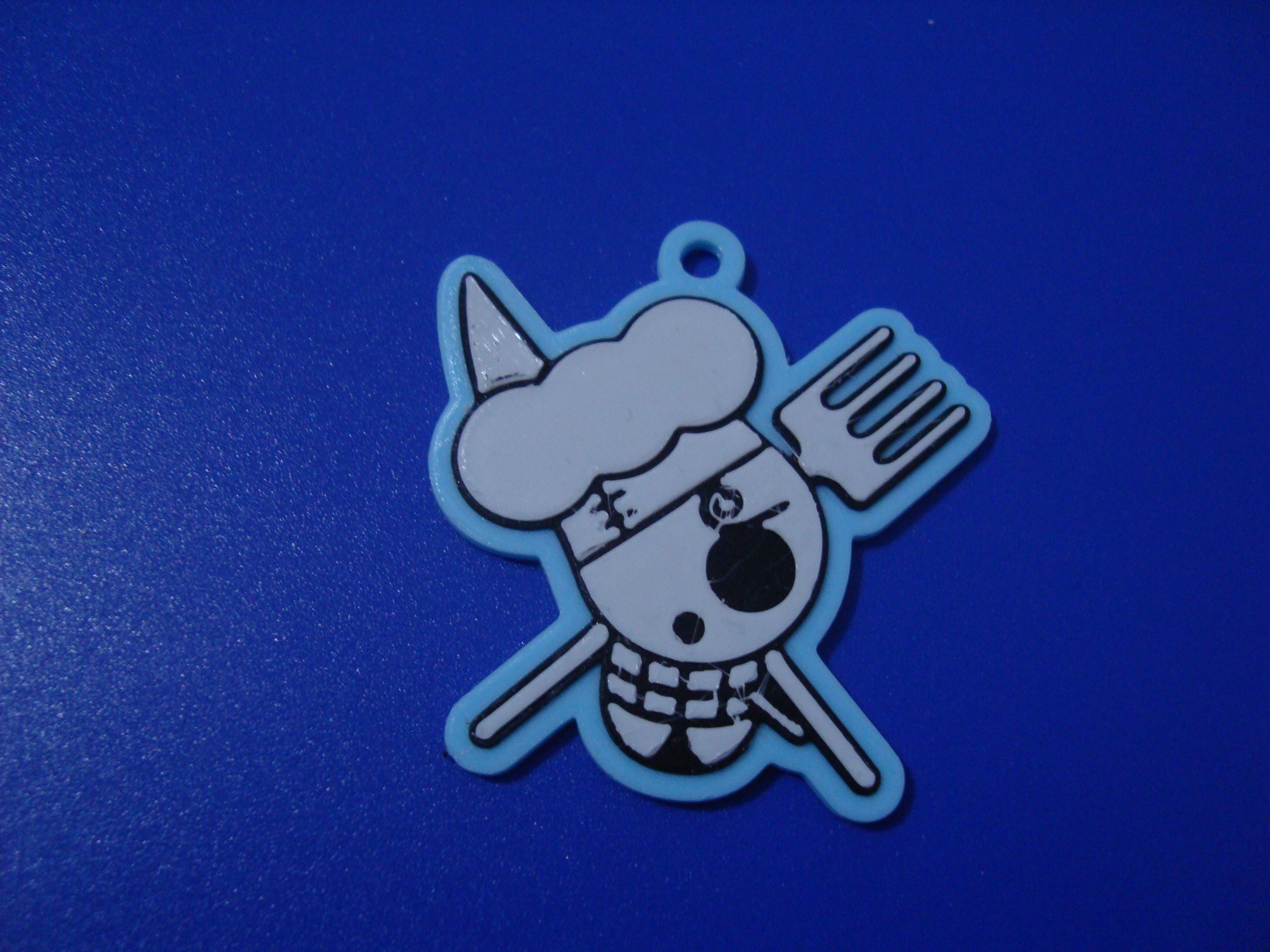 Keychain/ llavero Sanji jolly roger one piece