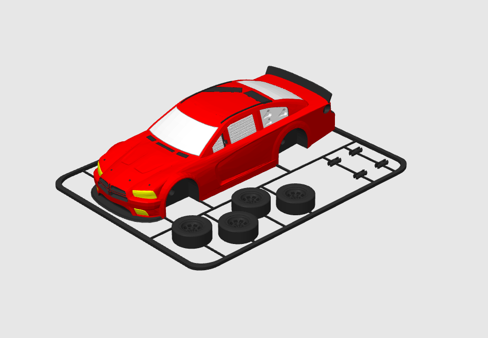 2013 Charger Race Car (Kit Card)