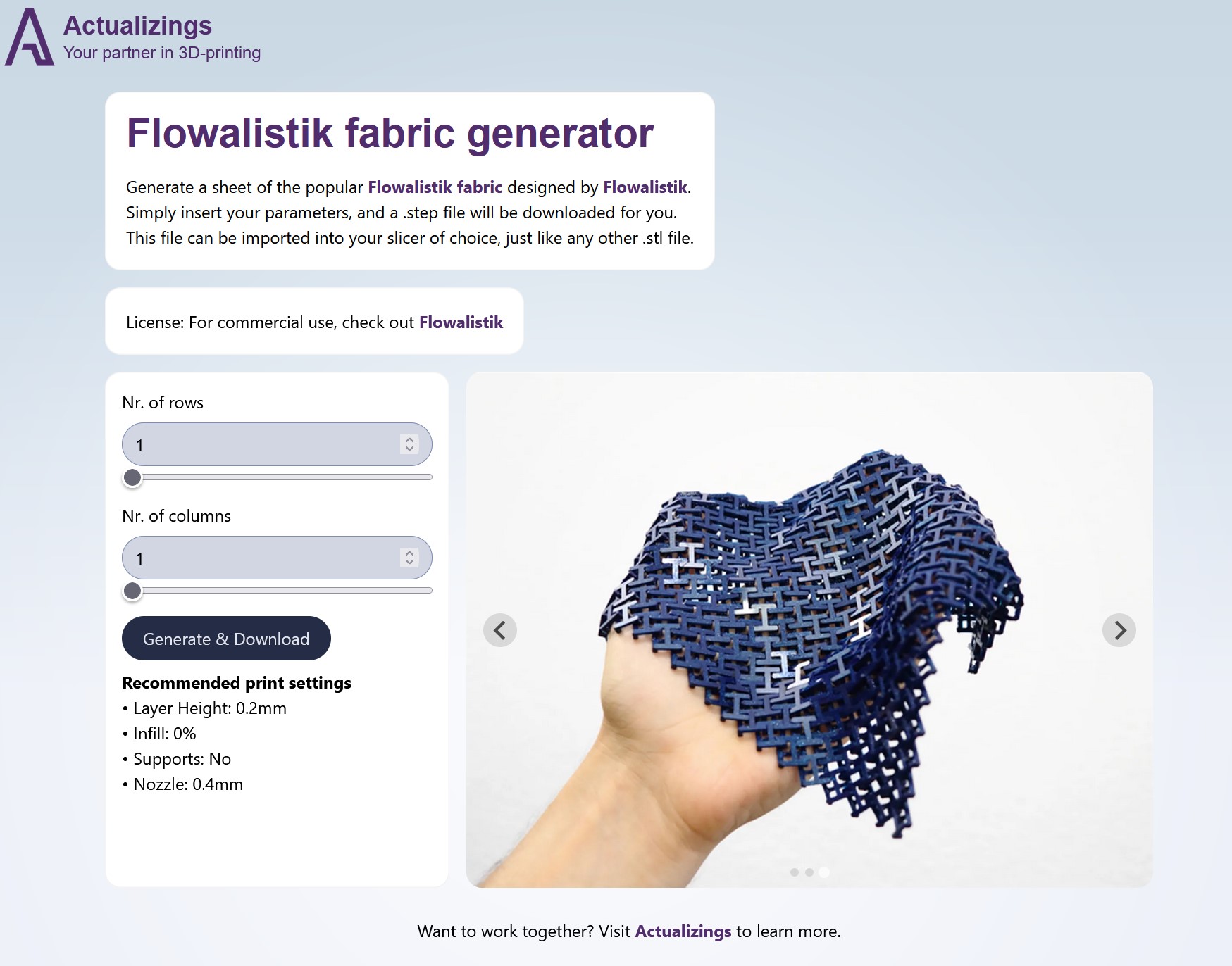 Custom Chainmail - 3D Printable Fabric Generator