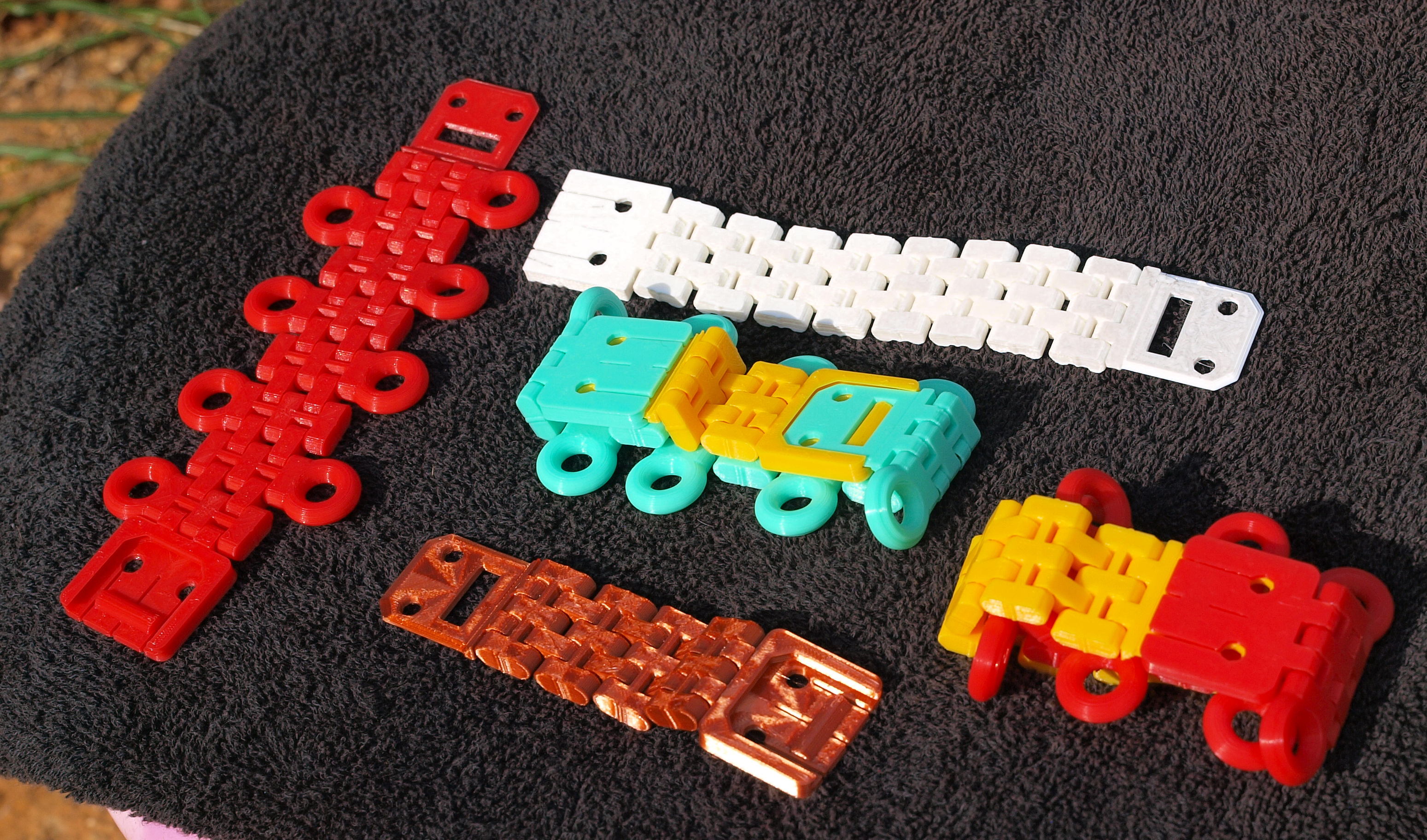 Fidget Bracelet / Snap Tab Strap Chains