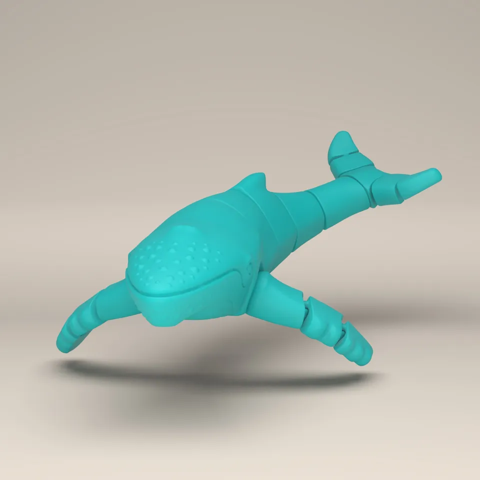 置物 A.I Articulated Humpback Whale by Legoyeti6376 - 3d Printing Central