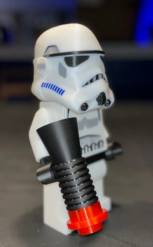 Mega-Sized Lego-like Star Wars Stormtrooper &amp; Captain Mini-Figures (5:1 ...