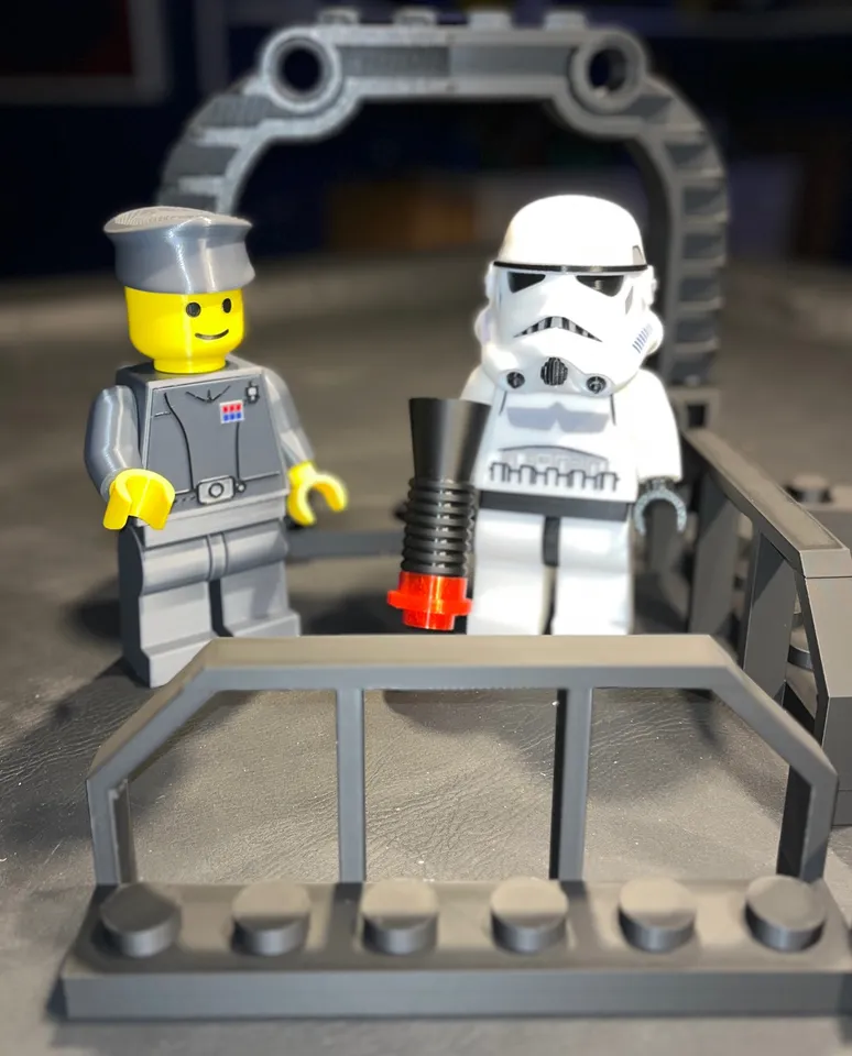 Mega-Sized Lego-like Star Wars Stormtrooper &amp; Captain Mini-Figures (5:1 ...