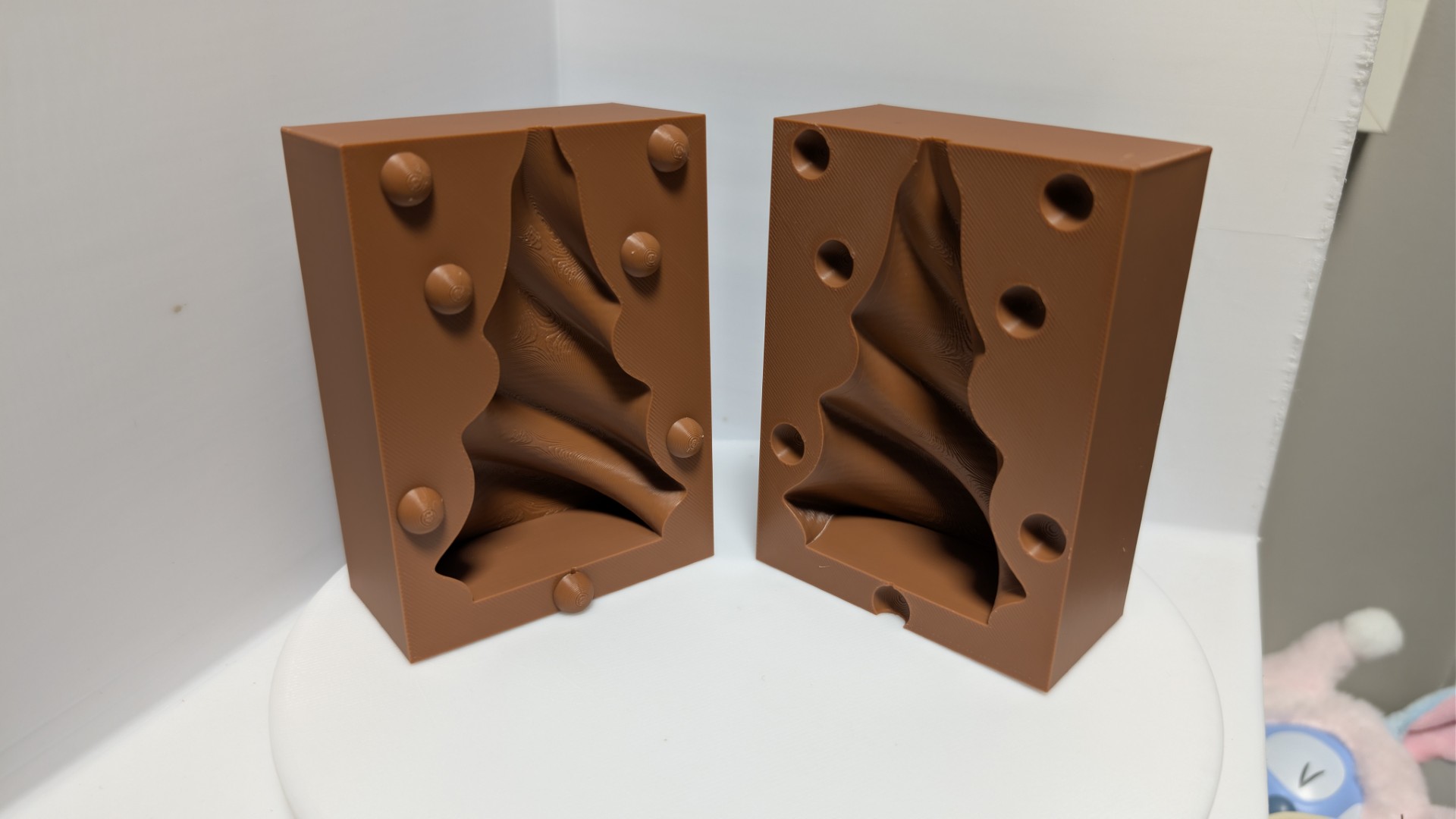 Art Deco Spiral Cone Candle Mold