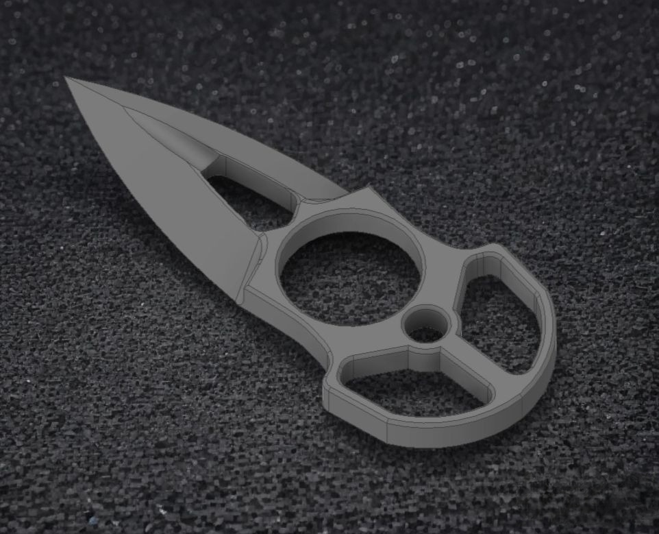 Miniatura 3 do modelo 3D Knuckle Duster Dagger