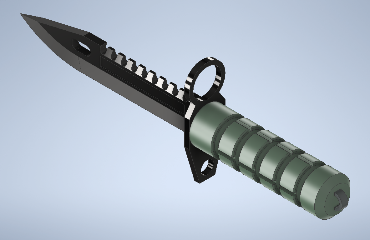 M9 Bayonet (CS:GO / CS2) Counter Strike Knife by Designer | Printables ...