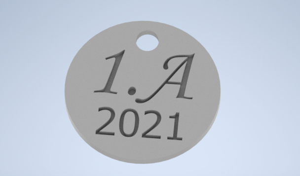1.A 2021 school keychain