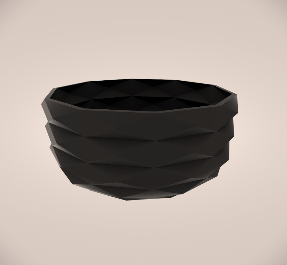 MODERN BOWL LOW-POLY