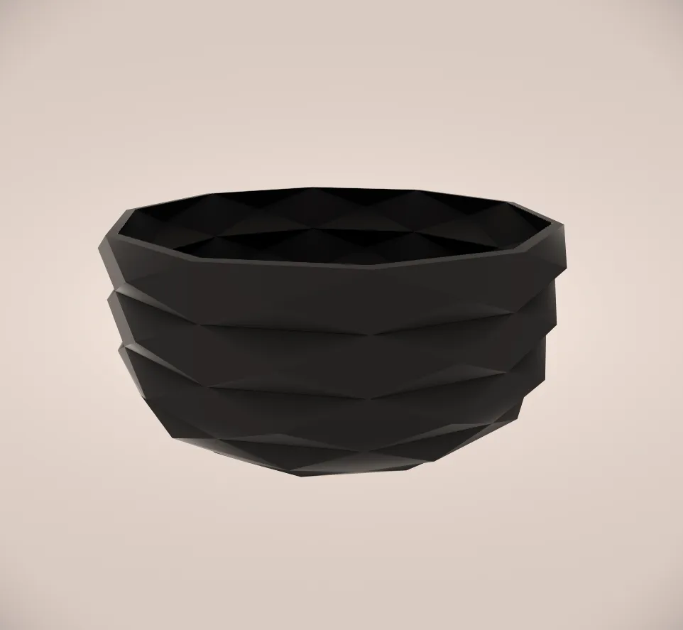 MODERN BOWL LOW-POLY by Christiansen | Download free STL model ...