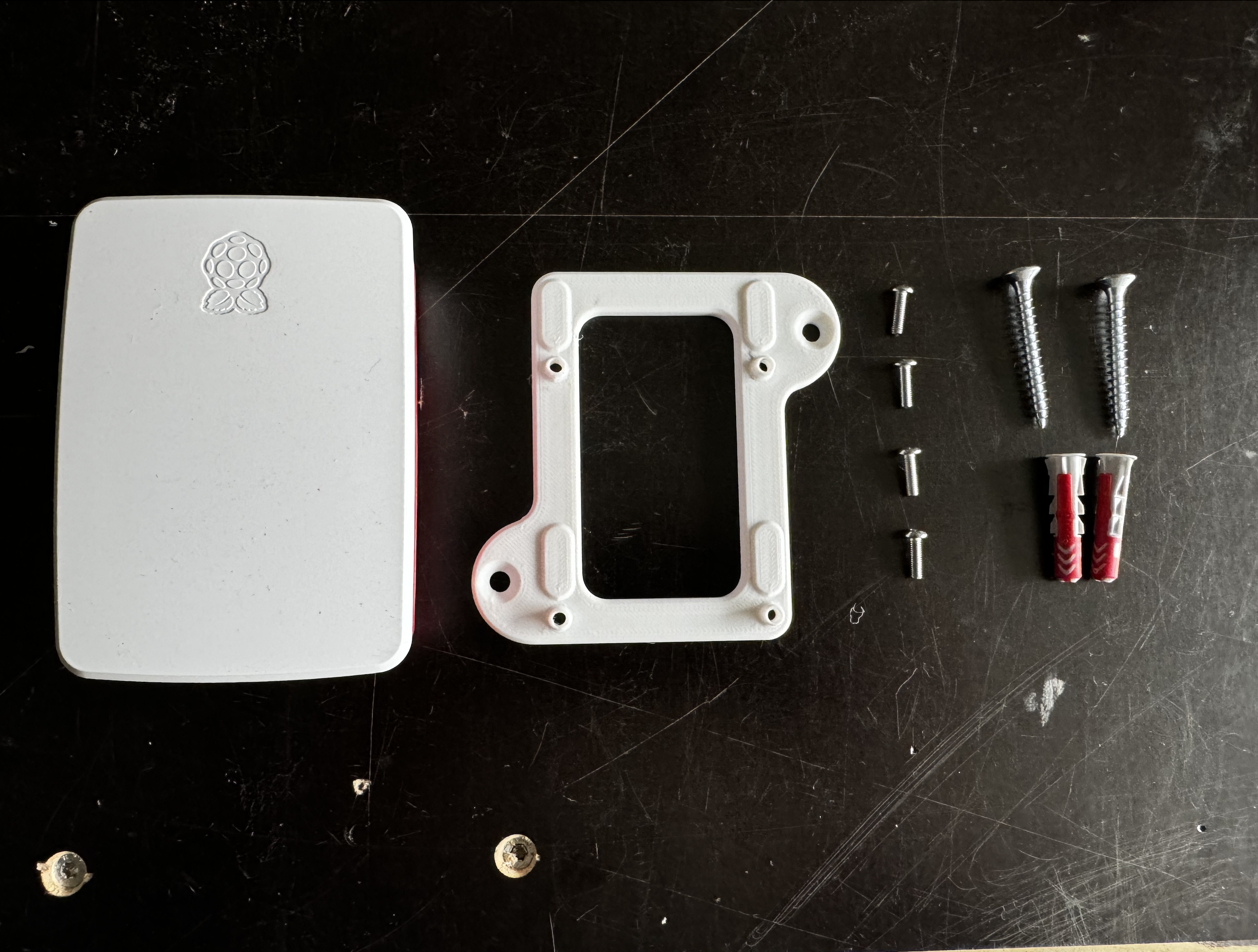 Raspberry Pi 5 case wall mount additional support