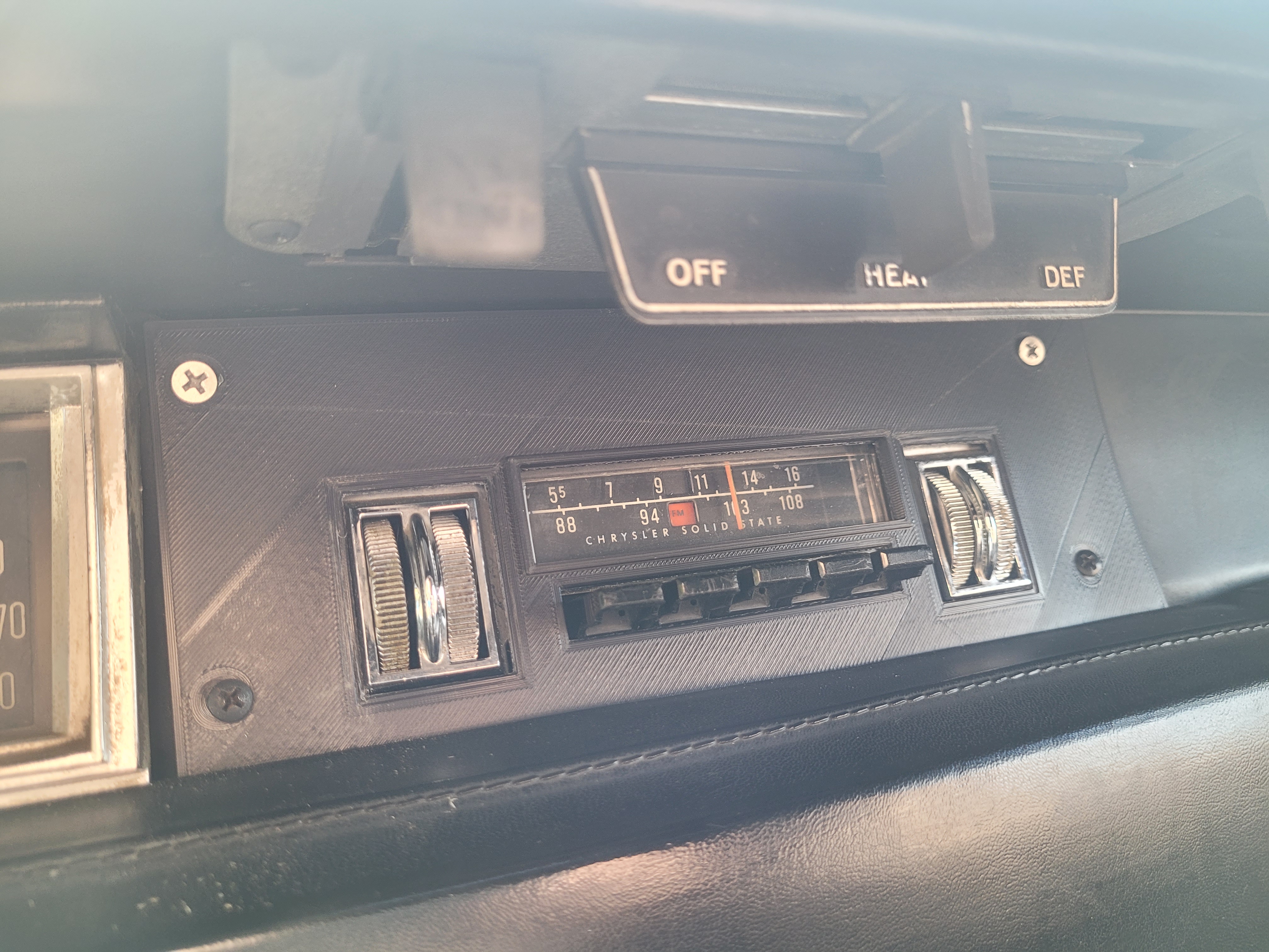 1969 RoadRunner radio bezel