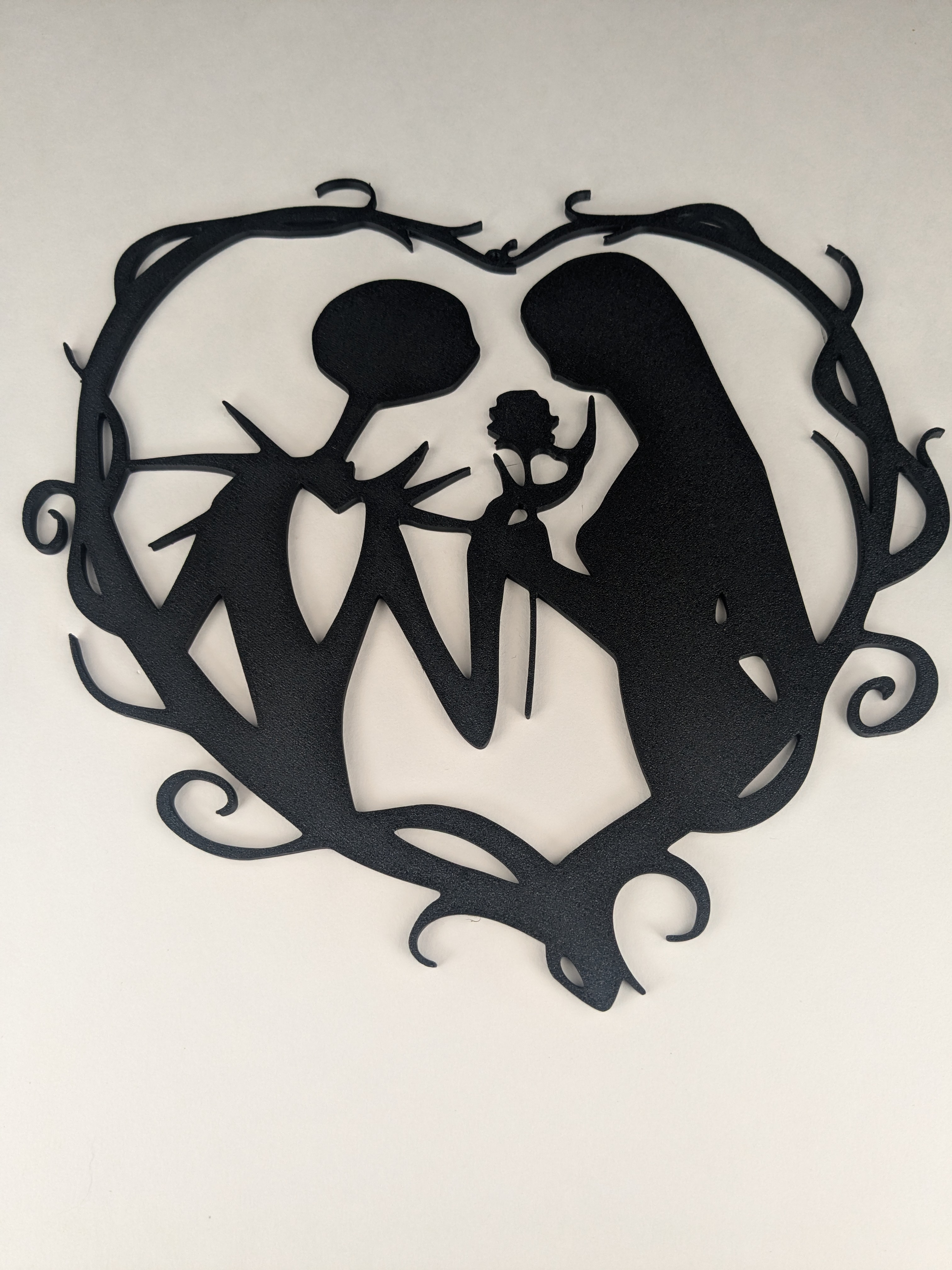 Jack Nightmare and Sally Wall Art with hole