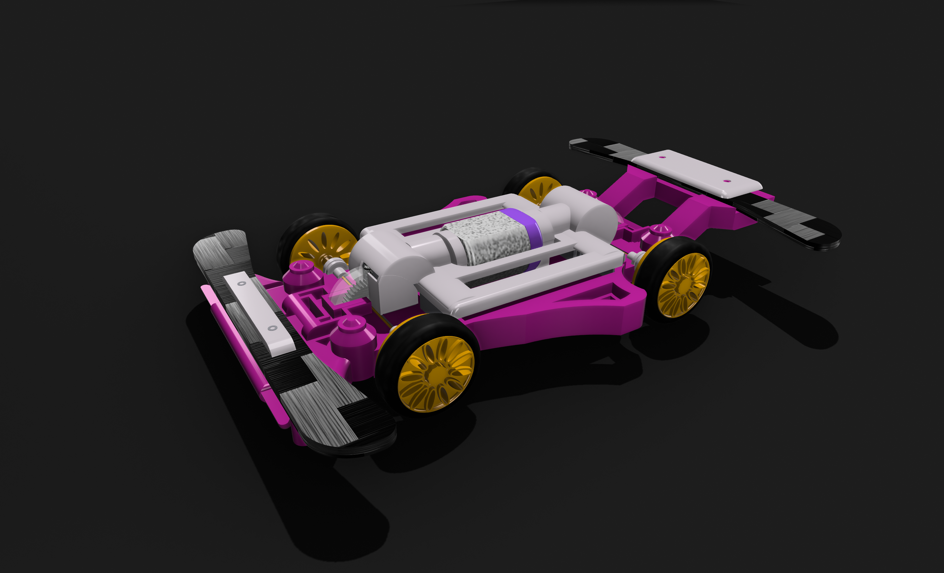 Middle Chassis Engine 4wd