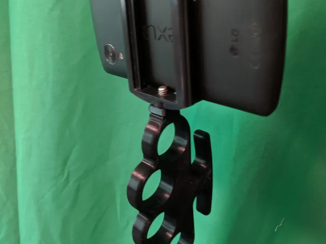 Brass Knuckles Style Camera Grip with standard 1/4-20 Bolt Mount