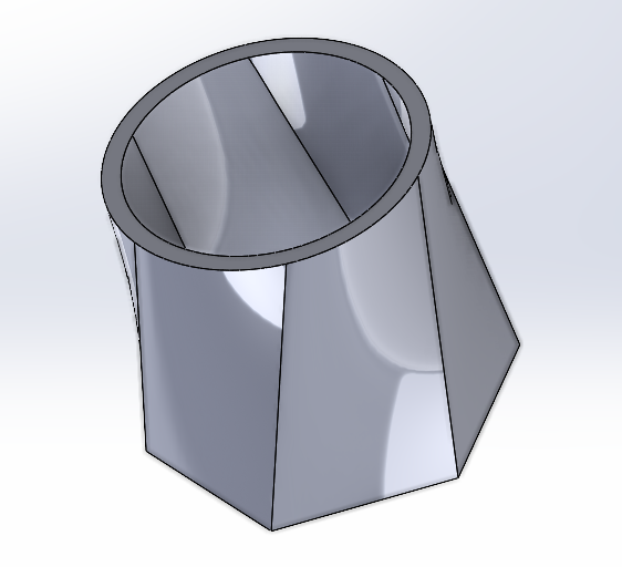 pen holder hexagon circle