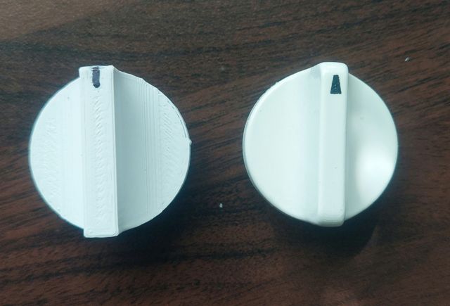 Dometic fridge knob, preview image from the creator on Printables
