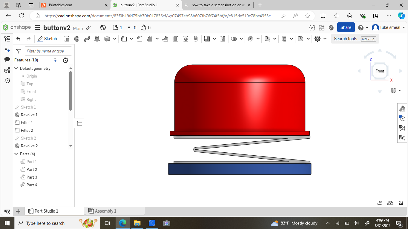 Miniatura 3 do modelo 3D BIG Red Button