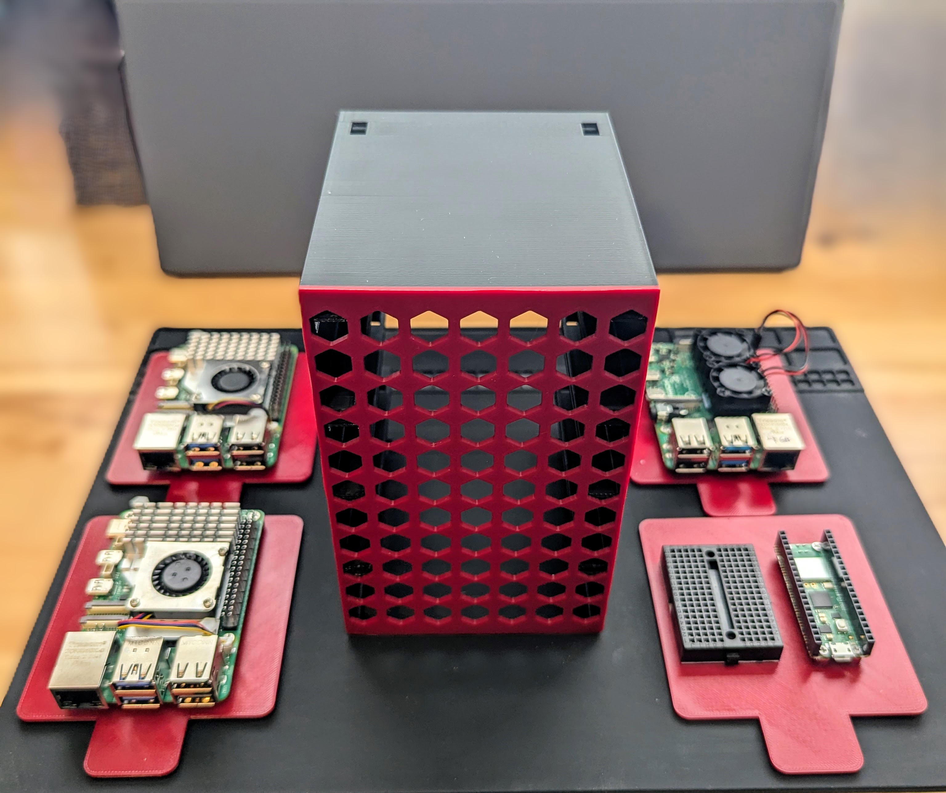 Raspberry Pi Cluster Case (4 Bay) par BIGATL22 | Téléchargez ...