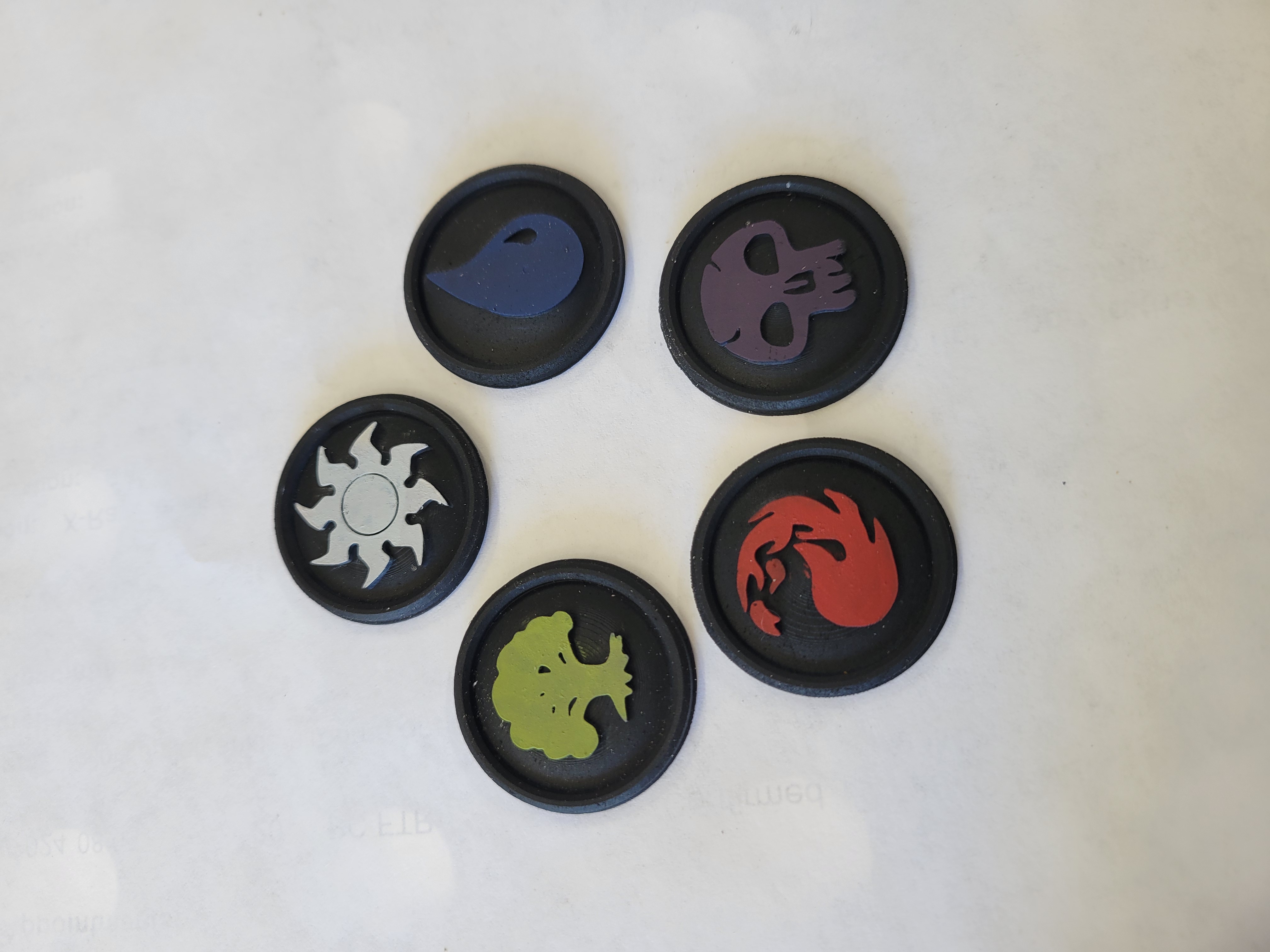MTG Mana Counter/Logo for Deck Box