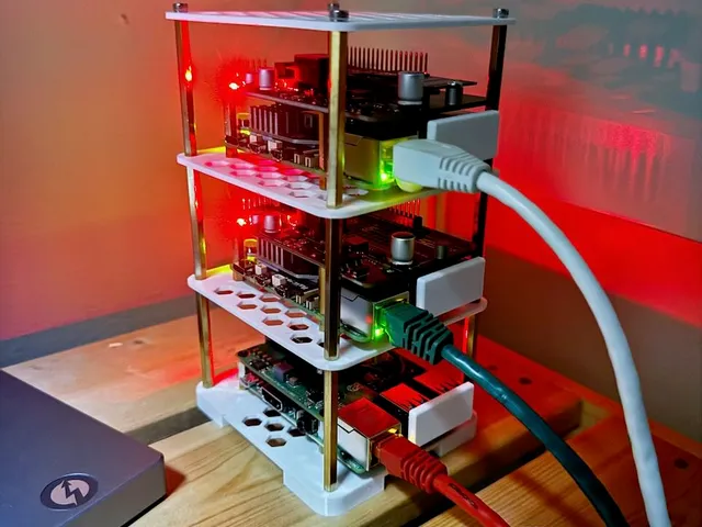 Modular stacking stand for Raspberry Pi