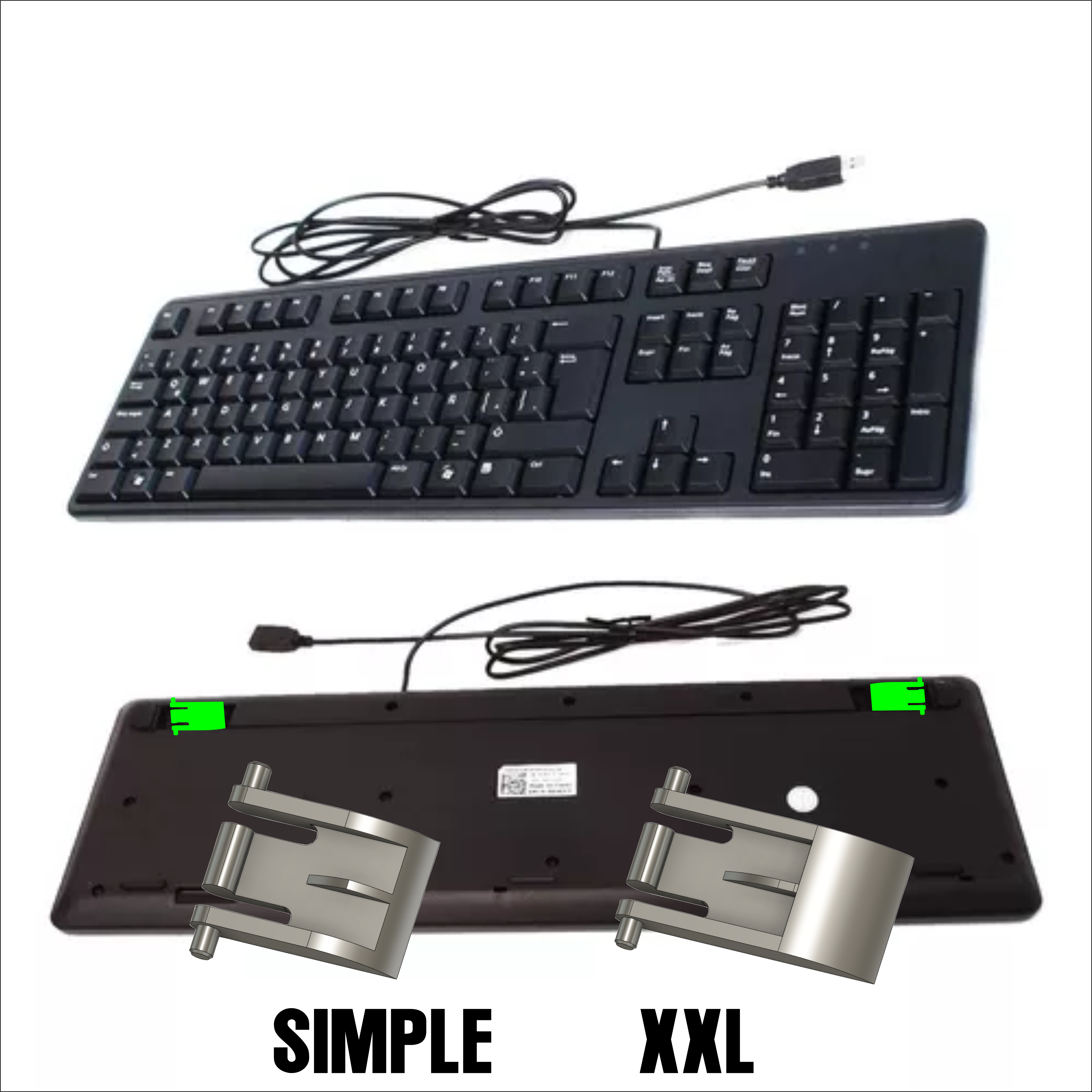 Pata plegable teclado