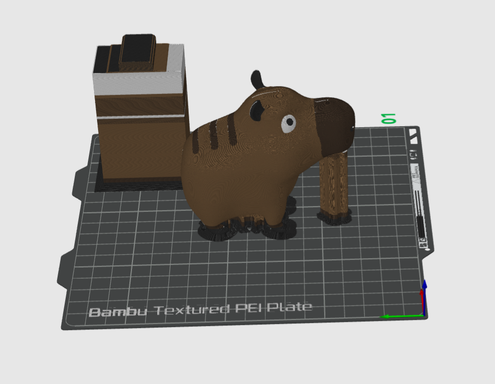 Miniatura 6 do modelo 3D Cute Capybara Keychain