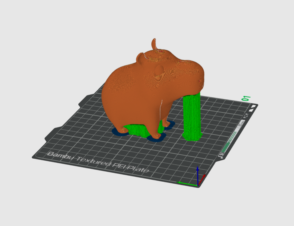 Miniatura 8 do modelo 3D Cute Capybara Keychain