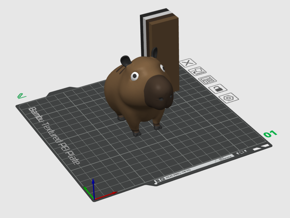 Miniatura 10 do modelo 3D Cute Capybara Keychain