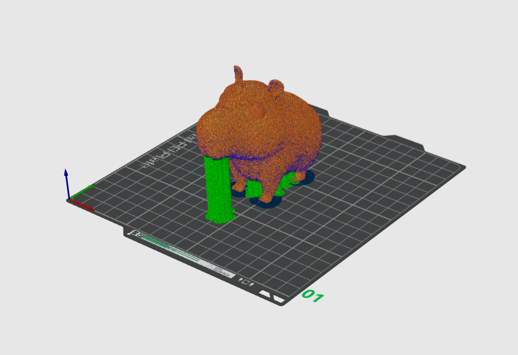 Miniatura 12 do modelo 3D Cute Capybara Keychain