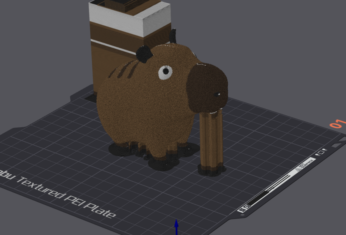 Miniatura 11 do modelo 3D Cute Capybara Keychain