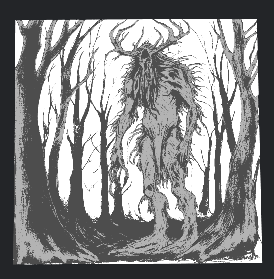 monster between the trees