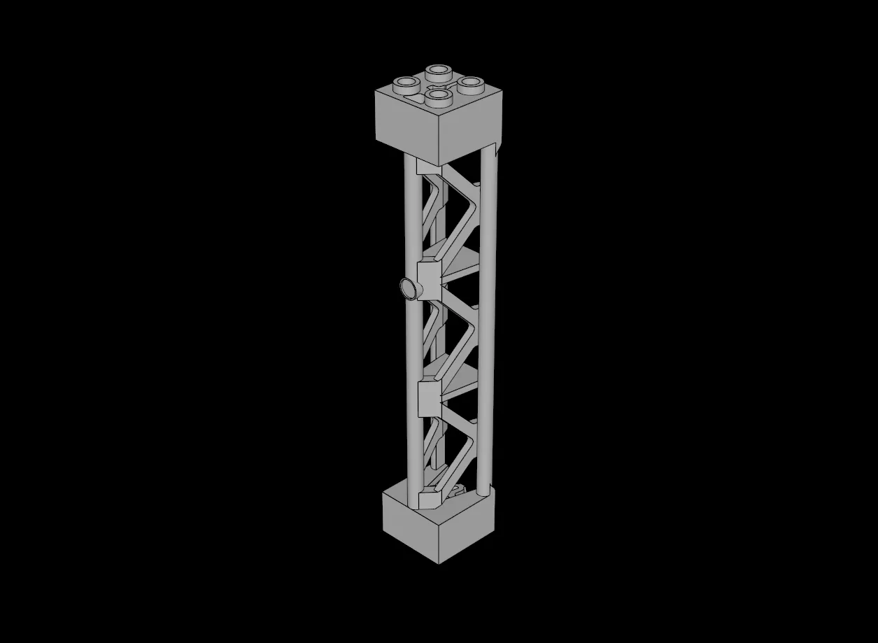 専用出品 Lego Compatible (95347.dat) Support 2 x 2 x 10 Girder Triangular 3