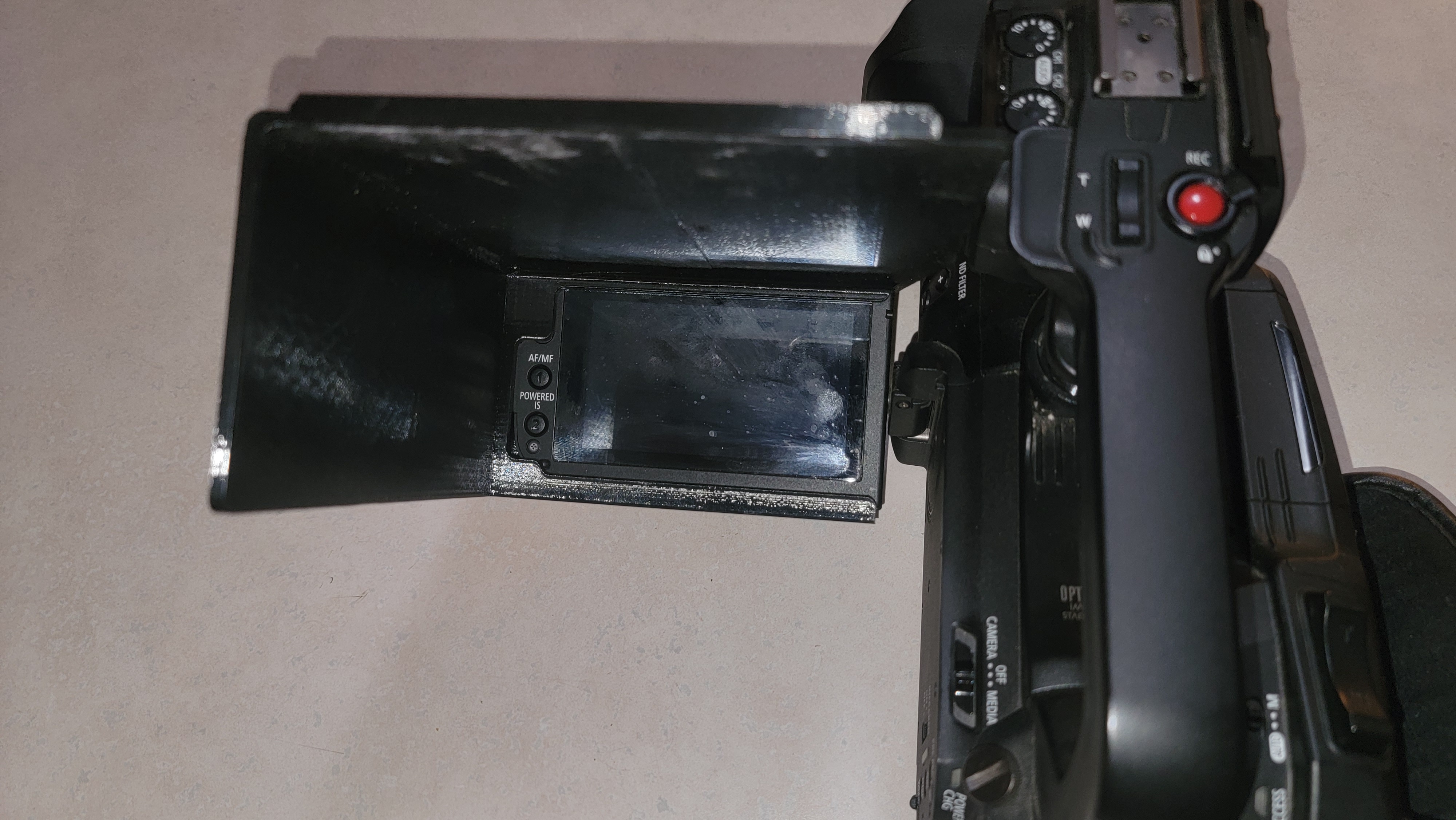 Canon XF405 Camera Monitor Shroud / Cover / Shade