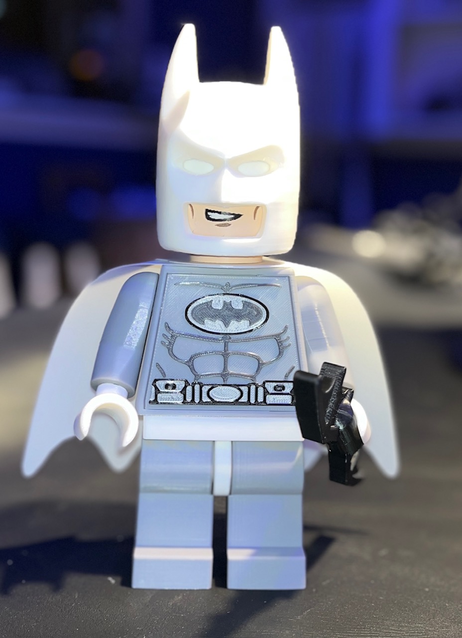 Arctic Batman Brick MegaFigure (5:1 Scale)