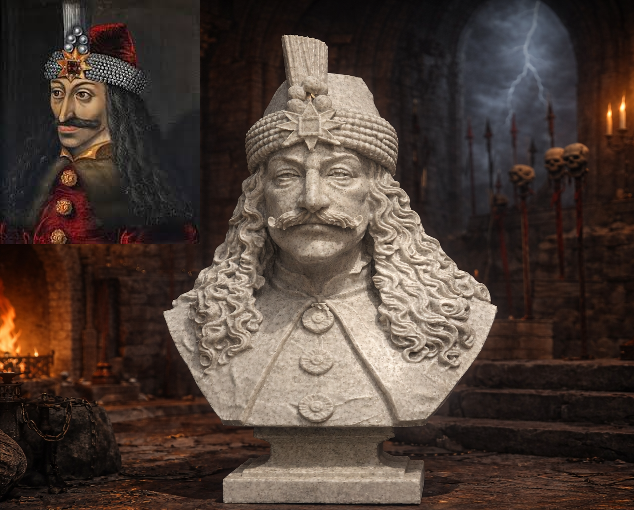 Vlad III Țepeș (Dracula) - Bust