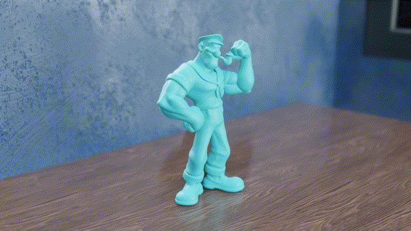 Miniatura 3 do modelo 3D Popeye