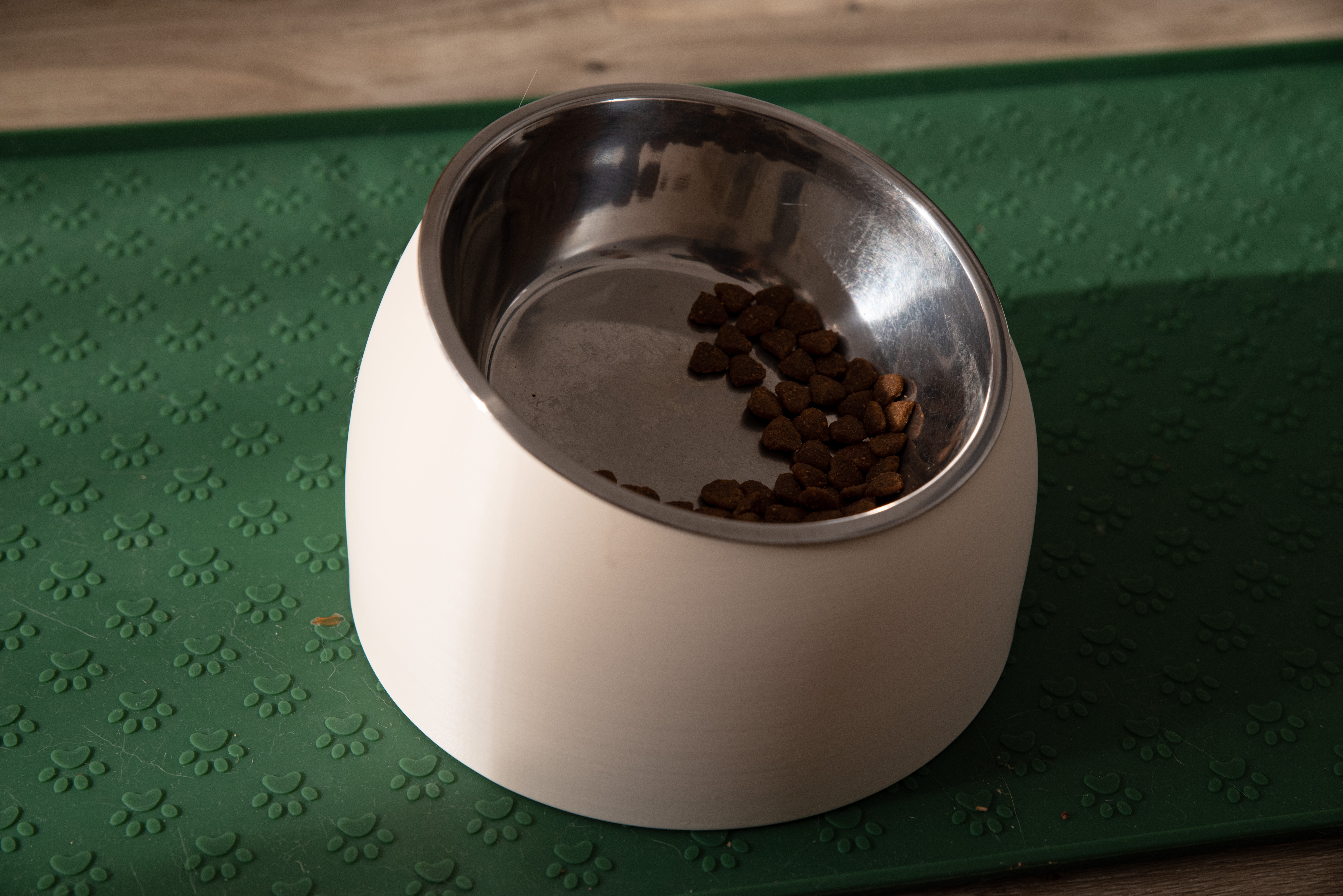 Minimalist Ergonomic Cat Bowl Stand
