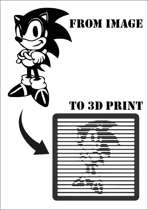 Sonic the Hedgehog - Line Art Illusion