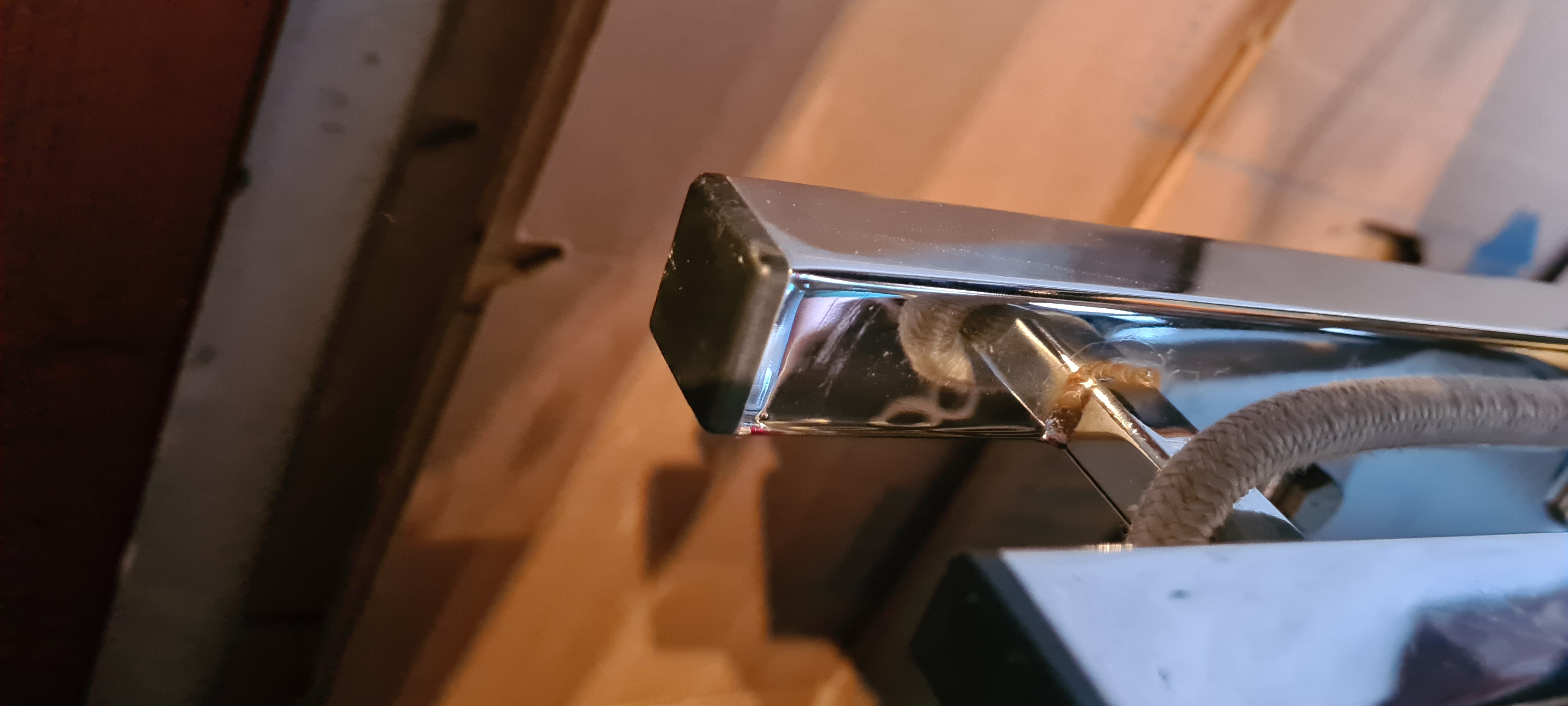 Square pipe end cap for HD luggage rack