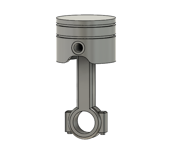 Miniatura 2 do modelo 3D Piston keychain