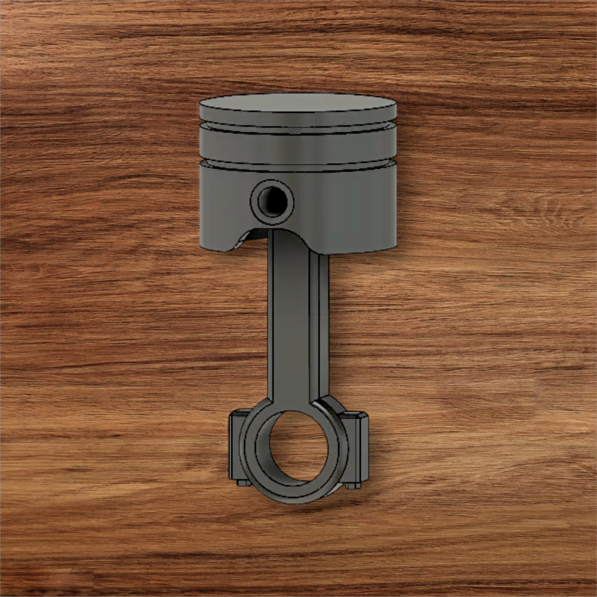 Piston keychain