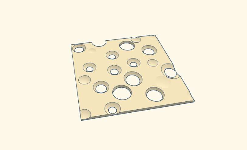 Fake Swiss Cheese Prank