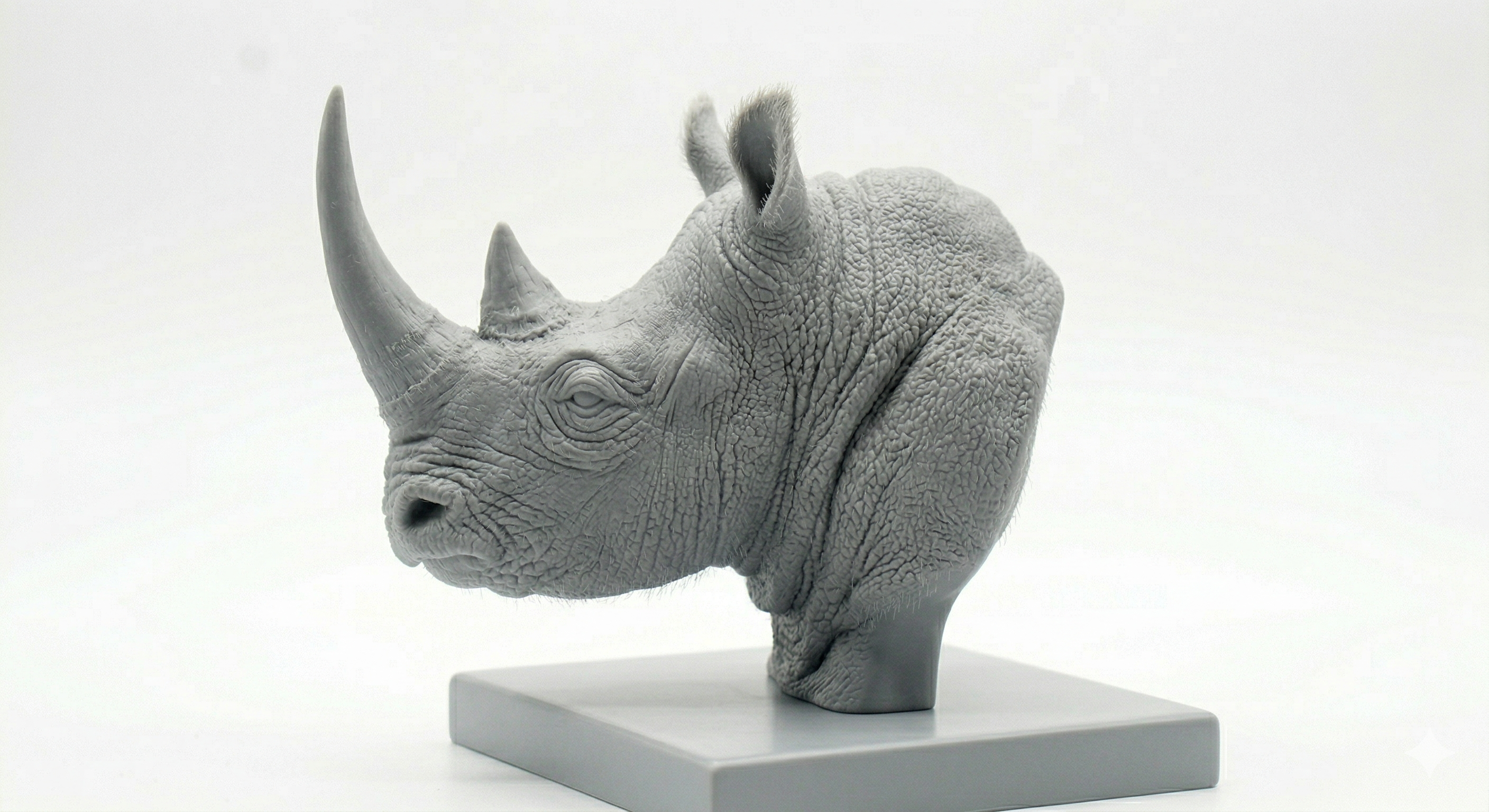 Rhinoceros head, Bust 3D model