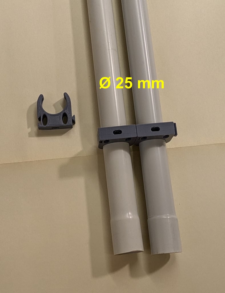 Ø25 & Ø40 mm  Rohrschelle  /  pipe clamp