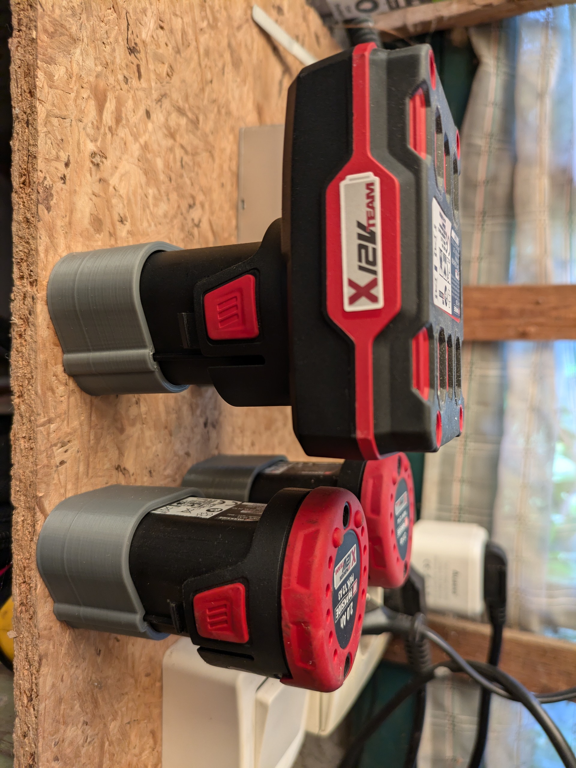 Support Pour Batterie Parkside X20V Lidl French Cleat Téléchargement Numérique STL - France - Foto 7