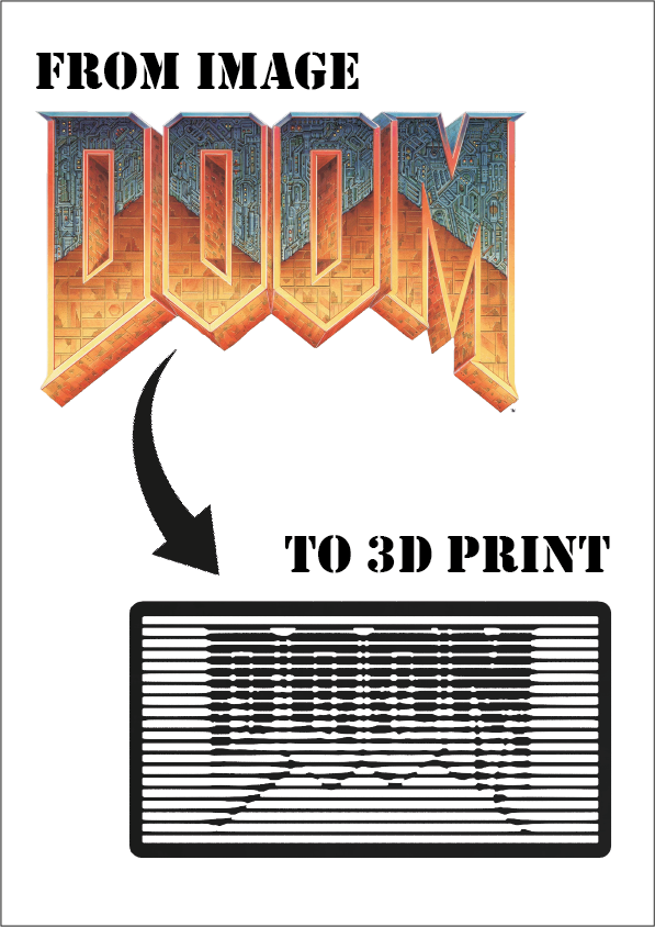 Doom Logo - Line Art Illusion