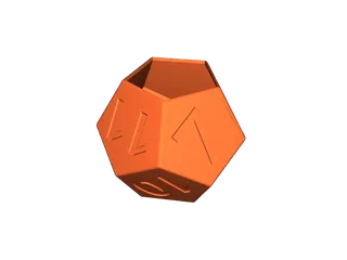 Dodecahedron dice planter by Tobyman | Download free STL model ...